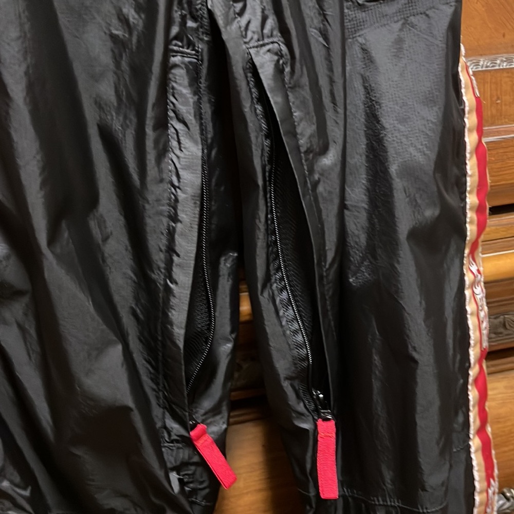 NFL Team Apparel San Francisco 49ers Workout/Sweatpants zipper down & up and off - Picture 10 of 13